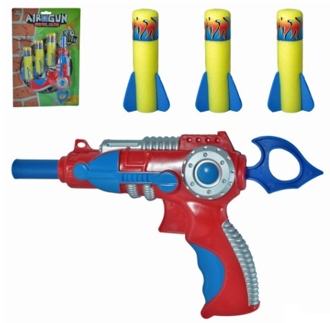 PISTOLA LANCA MISSIL C/3 AIROGUN SUPER ALVO 